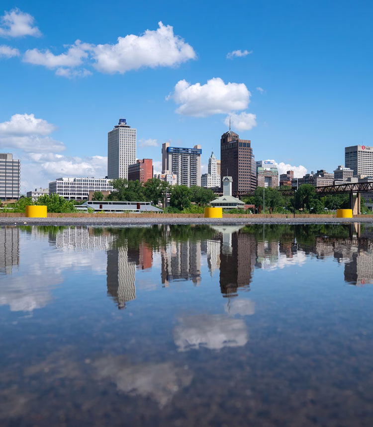 Commercial flat roof inspection in Memphis