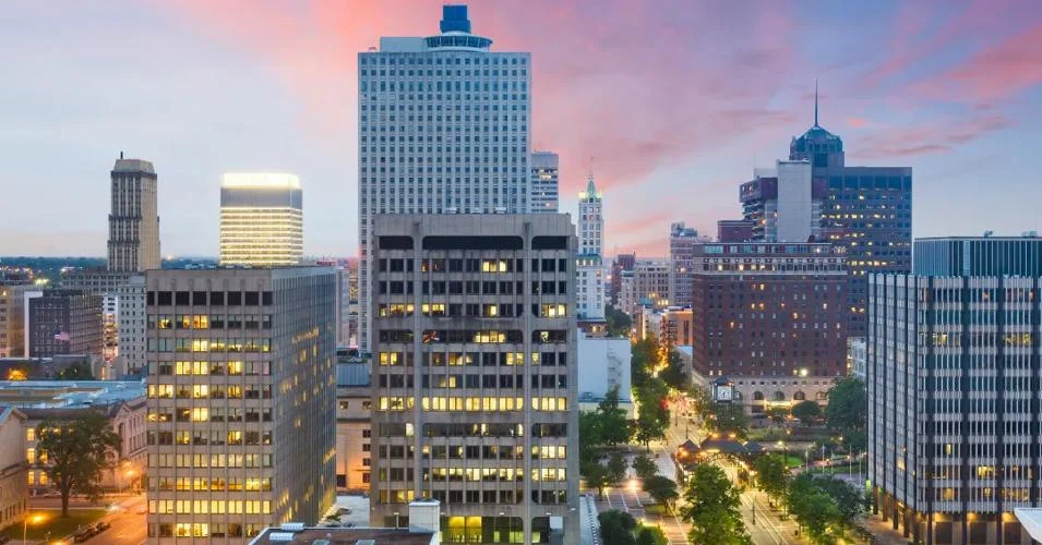 Memphis skyline commercial district